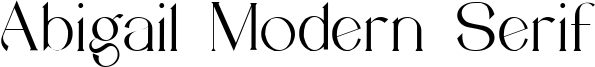 Abigail Modern Serif Font