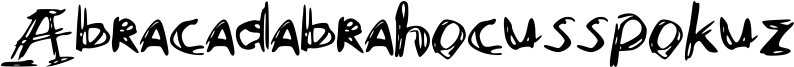 Abracadabrahocusspokuz Font