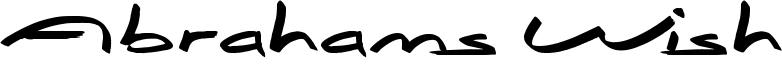 Abrahams Wish Font