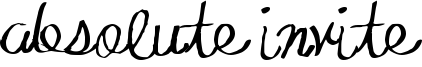 Absolute Invite Font