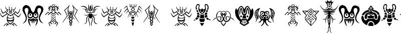 Abstract Alien Symbols Font