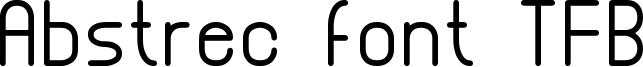 Abstrec font TFB Font