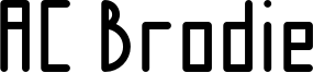 AC Brodie Font