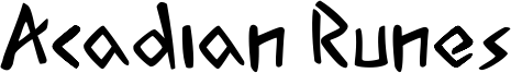 Acadian Runes Font