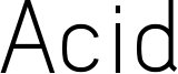 Acid Font