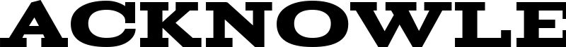 Acknowledgement Font