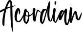 Acordian Font