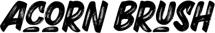 Acorn Brush Font