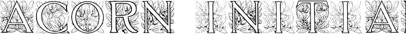 Acorn Initials Font