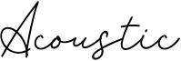 Acoustic Font
