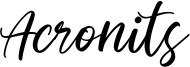 Acronits Font
