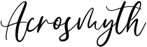 Acrosmyth Font