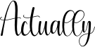 Actually Font