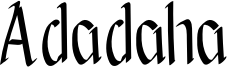 Adadaha Font