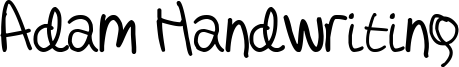 Adam Handwriting Font