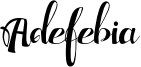 Adefebia Free Font.otf