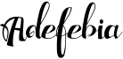 Adefebia Font