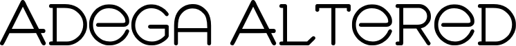 Adega Altered Font