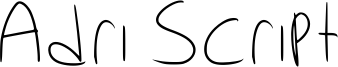 Adri Script Font