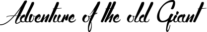 Adventure of the old Giant Font