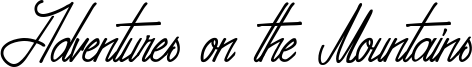 Adventures on the Mountains Font