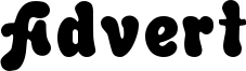 Advert Font