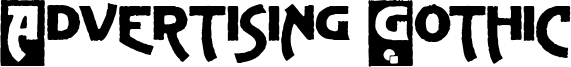 Advertising Gothic Font