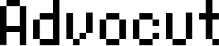 Advocut Font