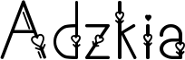 Adzkia Font