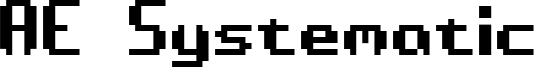 AE Systematic Font