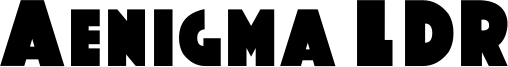 Aenigma LDR Font