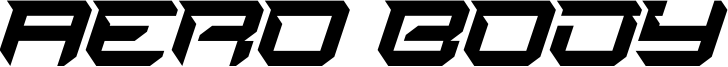 Aero Body Font