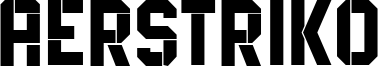 Aerstriko Font