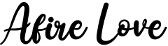 Afire Love Font