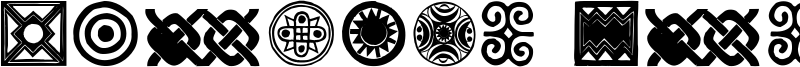 African Ornaments One Font
