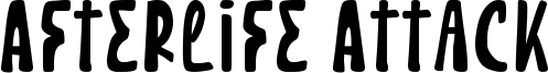 Afterlife Attack Font
