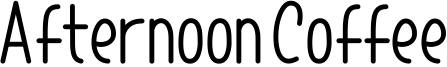 Afternoon Coffee Font