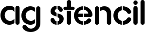 AG Stencil Font