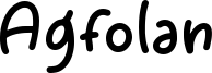 Agfolan Font