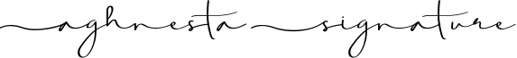 Aghnesta Signature Font