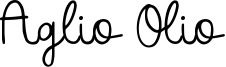 Aglio Olio Font