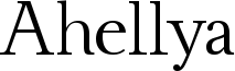Ahellya Font