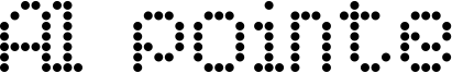 AI pointe Font