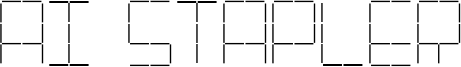 AI Stapler Font