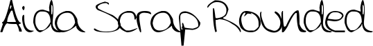 Aida Scrap Rounded Font