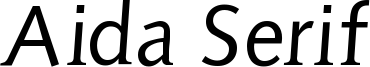Aida Serif Font