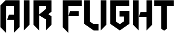 Air Flight Font