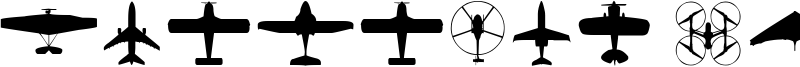 Aircraft Identification Font