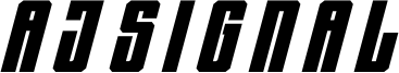 AJ Signal Font