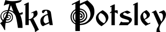 Aka Potsley Font